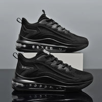 Herren Air-Laufschuhe, Tennis-Walking-Schuhe, atmungsaktive und rutschfeste Laufschuhe  - Schwarz / 43