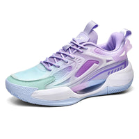 Männer Frauen Basketball Schuhe Mode Leichte Atmungsaktive Sport Schuhe Training Athletisch Turnschuhe Männer Zapatos Casuales De Hombre  - LILA / 38