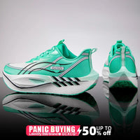 Bequeme, sportliche, rutschfeste Herren-Sneakers, Laufschuhe aus Carbon-Board, Spezial-Marathon, Sport, atmungsaktiv, leicht  - 39 / Blau