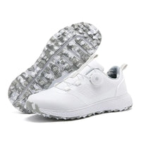 Golf Sneakers Herren Wasserdicht Mode Lässig Outdoor Bequeme Golfer Schuhe Damen  - weiß grau / 41